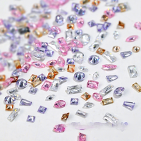 Mini décorations pour ongles en zircon, revêtement Aurora, super brillant, transparent, formes mélangées, petits accessoires pour ongles