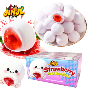 ขายส่งจากโรงงาน ขนมน้ำชายามบ่ายยอดนิยมสไตล์ TikTok <span class=keywords><strong>แยม</strong></span><span class=keywords><strong>สต</strong></span>รอว์เบอร์รี มาร์ชเมลโลว์ อาหารฮาลาล - Product Image 2