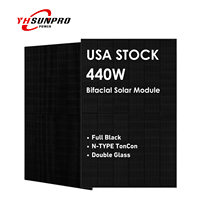 Disponible dès maintenant STOCK US Inventaire des panneaux solaires USA Marque Sunpro TOPCon PERC Module PV bifacial stocké au CA NY HOU