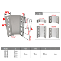 20mm 40mm 60mm 80mm connecteur de support d'angle intérieur extérieur pour profilé d'extrusion à fente en V accessoires de profilé en aluminium