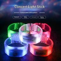 Pulsera LED Luminosa Ajustable de TPU con Control Remoto y Logotipo Personalizado para Conciertos, Fiestas y Festivales