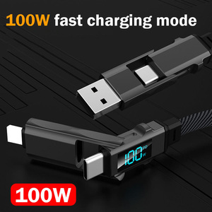 <span class=keywords><strong>2025</strong></span> xu hướng mới nóng bán dẫn hiển thị 4 trong 1 đa chức năng sạc nhanh USB Loại C Cá<span class=keywords><strong>p</strong></span> dữ liệu cho Iphone 15 16 Android - Product Image 3