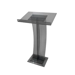 XITU-Free Custom Perspex Church Podium Pulpit leggio per conferenze in acrilico con luce a Led