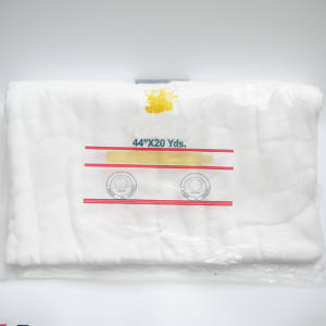 ชุดผ้าฝ้าย100% ซึมซับดีแบบดั้งเดิมผ้าก๊อซซิกแซก44 ''X 22 Y หรือ20y - Product Image 2