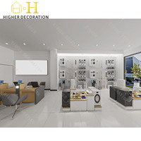 Meubles de showroom électronique, vitrine pour téléphones portables, design d'intérieur pour magasin d'ordinateurs