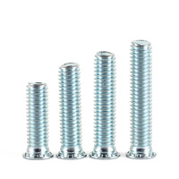 Vis de fixation auto-serrantes en acier au carbone zingué classe 8, métriques M6 (pouces/métriques), pour panneaux et plaques de rivetage