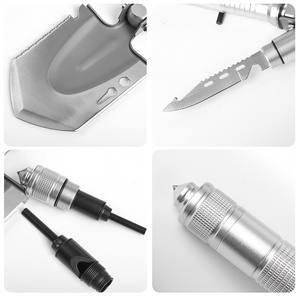 Logo personnalisé <span class=keywords><strong>Pelle</strong></span> de survie à usage intensif Bêche tactique <span class=keywords><strong>incassable</strong></span> Camping Pelles de camping pliantes polyvalentes pour l'agriculture et l'extérieur - Product Image 4