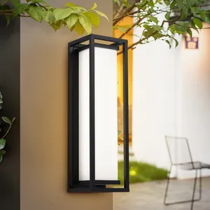 Hotel Home Exterior Waterproof Black Garden Light Fixture E27 LED Wall Lamps Black Wall Sconce LED Outdoor Wall Light