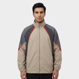 Chaqueta de Moda Impermeable de Lona con Cuello Alto, 100% Algodón, Personalizable, Cortavientos para Hombre, Venta al Por Mayor OEM de Alta Calidad - Product Image 1