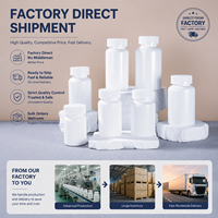 Bouteille en plastique vide écologique de 100 ml, 120 ml, 150 ml, portable, avec bouchon à vis, pour le conditionnement de bonbons et de pilules