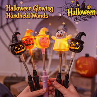 POWER - Juguete de Luz LED con Forma de Calabaza de Halloween, Barra Luminosa de Plástico, Decoraciones para Fiestas, Luces Ambientales, Luz Nocturna Brillante para Niños