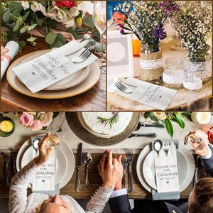 Nouvelle impression douce et confortable personnalisée Tablette de serviettes de table en papier Airlaid pour fêtes Serviettes de table en papier jetables pour cocktail - Product Image 6