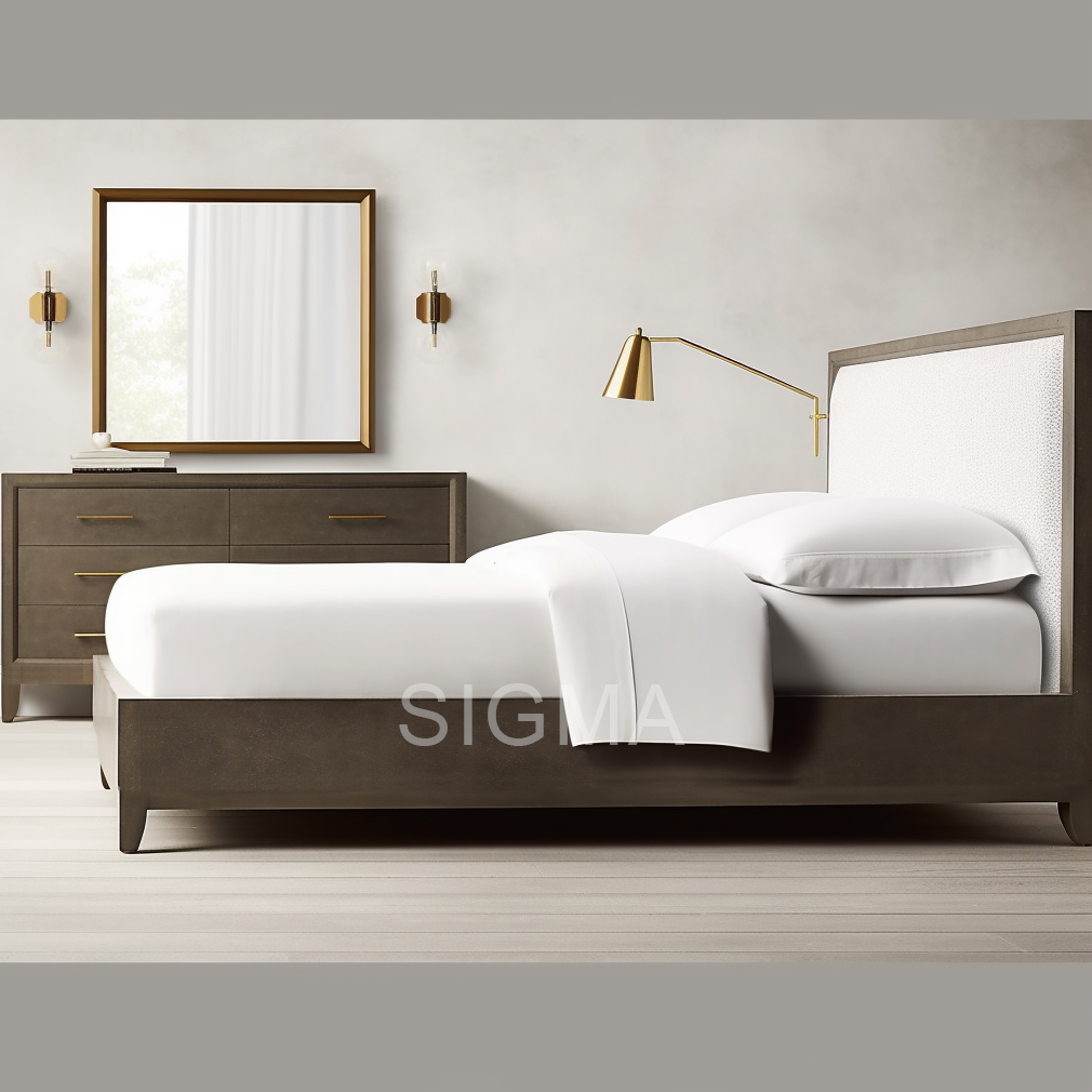 2023 Popular Bedroom Furniture Set Modern American Solid Wood Canopy Bed