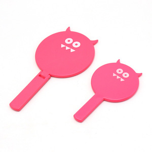 Advertising Promotion Little Devil Handheld Makeup Mirror Irregular Single-Sided Logo Printable Large Foldable Commercial Use