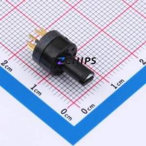 RS-05 300±150gf Rotary Switch Through hole Component (THT) Switch 5 PC Pin 100000 200mA - Product Image 1