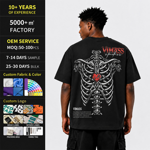 T-shirt surdimensionné personnalisé avec impression frontale foncée pour festival, commandes en gros, directement <span class=keywords><strong>de</strong></span> l'usine - Product Image 2