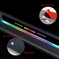 Éclairage d'ambiance sans fil pour seuil de porte de voiture, pédale de bienvenue à LED, capteur intelligent de voiture, lumière à flux fantôme