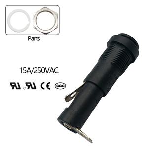 Portafusibles de tubo de vidrio Premium FH30 15A 250V <span class=keywords><strong>Bayoneta</strong></span> de baja capacidad de ruptura 6mm * 30mm Montado en panel para fusibles Premium de 6mm * 30mm - Product Image 3