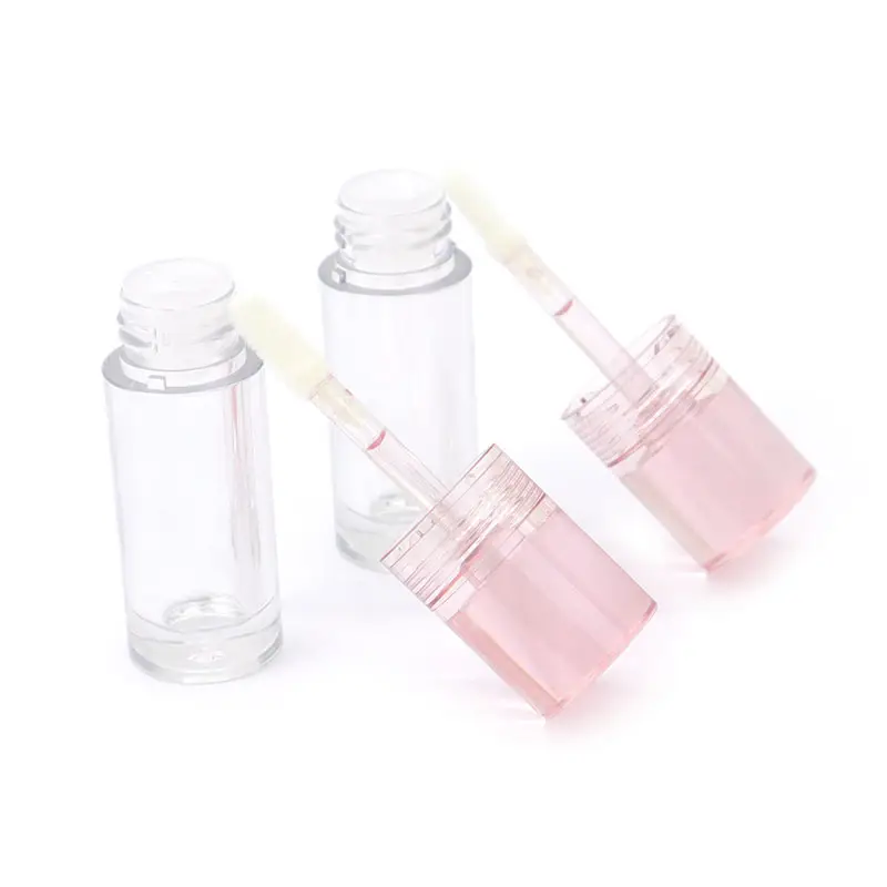 Individuelles Etikett hohe Qualität 3 ml leere Lipglossbehälter Kosmetik Lipgloss Rohrverpackung mit Pinsel