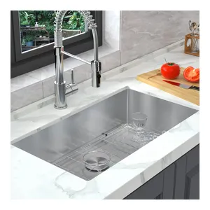 Kitchen mutfak lavabo paslanmaz çelik 16 ölçer tek mutfak evyesi