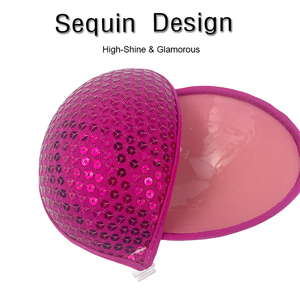 Soutien-gorge invisible push-up sexy sans bretelles ni dos en silicone adhésif à forte tenue, bonnets en tissu perforé, imperméable, lavable et sans couture - Product Image 3