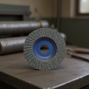 Disque à lamelles en zirconium 115x22 mm, grain 120, pour ponçage du métal et de l'acier - Product Image 3