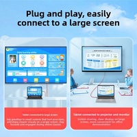 Câble Type C vers HDTV 4K 60Hz avec charge PD 100W pour Switch, iPhone 15/16, ordinateur portable, projecteur, appareil photo, mise en miroir d'écran