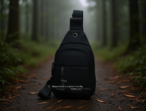 Borsa da Petto Impermeabile a Tre Strati con Cerniera in Nylon Unisex per Uso Esterno - Product Image 2