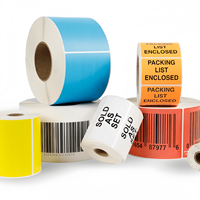 Etiqueta Térmica con Recubrimiento de Color, Etiquetas de Envío de 4x6 con Colores, Rollo de Etiquetas Térmicas, Etiquetas Adhesivas para Impresora de Códigos de Barras