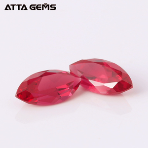 La forma de marquesa de 12x6mm pulido sangre de Paloma de piedras preciosas de rubí rojo compradores falso rojo corindón - Product Image 4