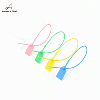 Label Segel Plastik Berbahan Kabel Zip Tie dengan Cetak Kustom, Berhias Manik-Manik, untuk Pakaian, Sepatu, Tas, Keamanan, Logo Merek
