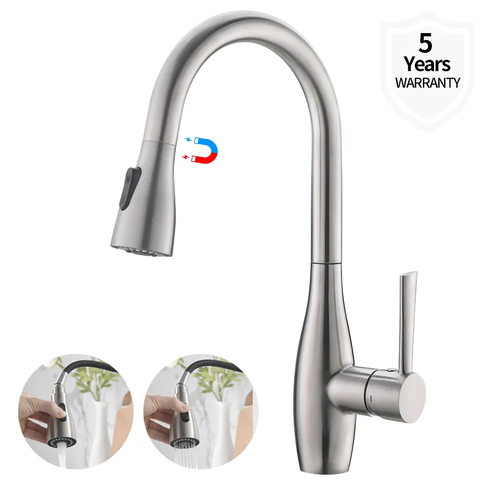 Kitchen Faucet with Pull Down Sprayer Commercial Spring Kitchen Sink Faucet Pull Out Sprayer