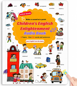 หนังสือเสียงแบบโต้ตอบสำหรับเด็กเล็ก ฝึกพัฒนาการด้านการเรียนรู้ พร้อมสัมผัสและเสียง ปกแข็ง สำหรับเด็กทารก - Product Image 1