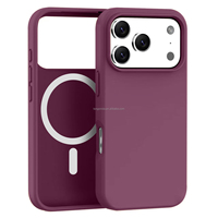 Coques de téléphone en silicone liquide véritable magnétique puissant pour iPhone 15 16 17 18 Pro Max – Vente en gros usine de housses en silicone caoutchouc pour mobiles