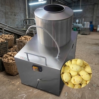 TP--350 Wortelgroente Fruit Cassave Wasmachine Schilmachine Aardappel Reinigings- en Schilmachine Zoete Aardappelen Schilmachine Industrieel