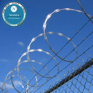 450mm <span class=keywords><strong>Concertina</strong></span> BTO22 Rasoir Barbelé Grillage Fer Type Bobine - Product Image 3