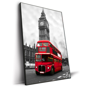 Impresión en Lienzo del Reloj del Big Ben de Londres, Autobús Urbano, Pintura para Decoración de Pared de Sala de Estar, Hogar, Hotel, Cafetería, Pinturas - Product Image 1
