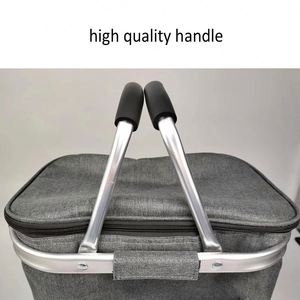 Wholesale Customized Folding Food <b>Delivery</b> <b>Bag</b> Collapsible <b>Thermal</b> Travel Insulated Cooler <b>Bag</b> Picnic Basket Large Cooler <b>Bags</b> - Product Image 2