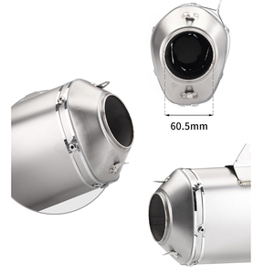 Tubo di Scarico per Moto 51mm 60mm Silenziatore in Fibra di Carbonio per Scooter con DB Killer per Z400 R25 R6 R3 R1 FZ6 S1000rr - Product Image 5