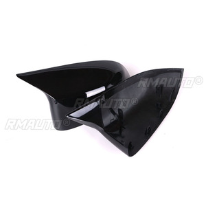 1 Par de Cubiertas de Espejos Retrovisores Laterales de Repuesto en Forma de Cuerno, Color Negro Brillante/Fibra de Carbono para BMW X3 G01 X4 G02 X5 G05 X6 G06 2018 - Product Image 4