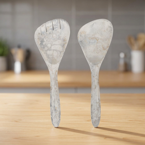 Juego de Vajilla de Resina Ecológica de Alta Gama, Diseño Clásico Único, Cuchara para Servir Ensaladas, Tazón, para Bodas, Hogar, Hotel, Fiestas - Product Image 1