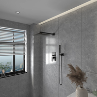 Ensemble de douche Aquacubic ORB Color Rainfall avec pommeau de douche à effet pluie et douchette à main pour salle de bain
