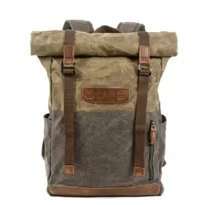2021 Large Bag Canvas Backpack Tactical Bags Camping Hiking Rucksack Tactical Travel Molle Men Outdoor Backpack
