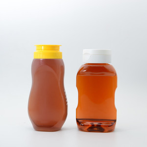 Botella de Salsa de 360g 12OZ para Ketchup/Mayonesa, Botella de Plástico PET Transparente de Silicona para Salsa Picante y BBQ con Tapa Abatible Negra - Product Image 2