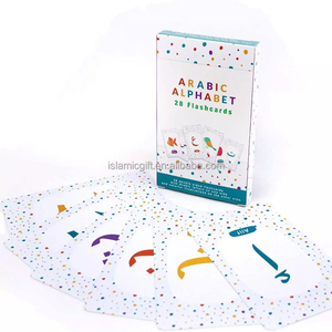 Tùy Chỉnh Sản Xuất Cứng Arabic Chữ Bảng Chữ Cái Học Tập Flashcard Hồi Giáo Giáo Dục Thẻ Cho Trẻ Em - Product Image 1