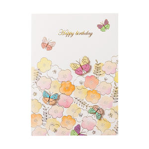 Carte de vœux d'<span class=keywords><strong>anniversaire</strong></span> en feuille d'or avec enveloppe, carte d'<span class=keywords><strong>anniversaire</strong></span> pliable créative - Product Image 6