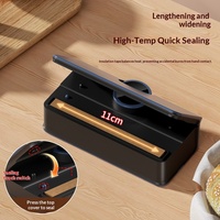 Machine à sceller mini rechargeable Amz Hot avec écran numérique, presse manuelle portable pour café, thé et snacks, à accrocher à l'oreille