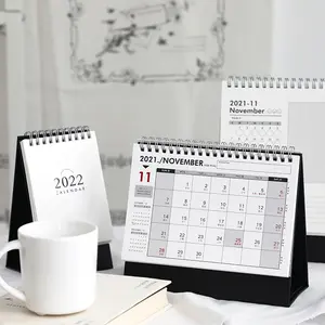 Yearly Wire Binding Promotional Table Daily Personalized Desktop Custom Desk Calendar 2022 2023