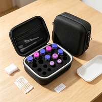 Boîte de transport antichoc en EVA rigide pour flacons, avec insert en mousse personnalisé, portable, pour ampoules de laboratoire et échantillons