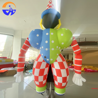 Modèle de clown gonflable personnalisé, thème de dessin animé, multicolore, pour carnaval, parc d'attractions, défilé, accessoires interactifs pour spectacle